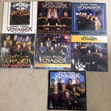 Star Trek: Voyager Calendar Lot of 7 (1996-2002) Complete Run - New