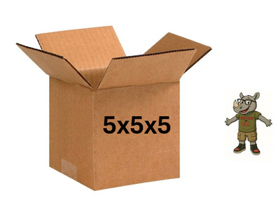 5'' x 5'' x 5'' CARDBOARD BOX - 32 ECT - SINGLE BOX - CUBED