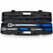 Drehmomentschl&uuml;ssel Set 3-tlg 1/4 3/8 1/2 Zoll 5&ndash;220 Nm KRAFTWELLE