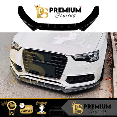 Audi A5 S5 S Line B8.5 Facelift Glanz Schwarz Frontsplitter Spoiler Lippe 2011-2016