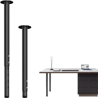 KOMOHOM Adjustable Metal Desk Leg 21~36 Inch, Adjustable Metal Table Legs, Ho...