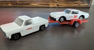 Rare Vintage Ertl HARDEES Camaro 90 Pick-up w Trailer Road Runner Race Car