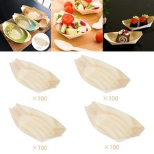 Piatto da portata in legno per barca da sushi da 100 pezzi per la sala da