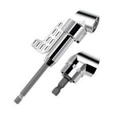 2Pcs 105 Degree Right Angle Drill Adapter 105° 1/4 Right Angle Drill Attachment