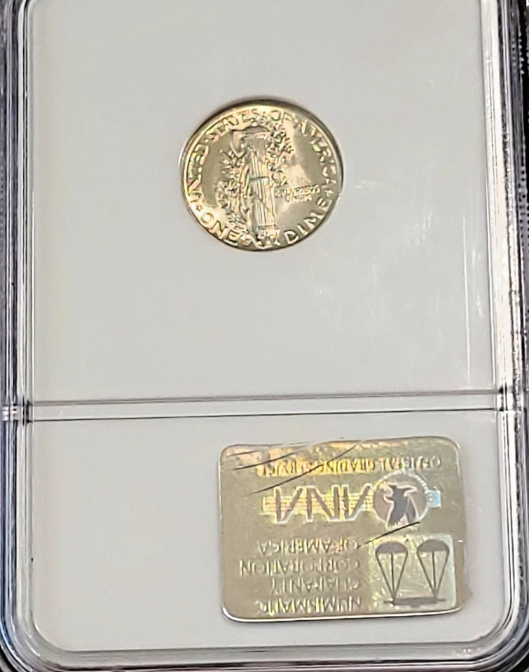 1937-S MERCURY DIME NGC GRADED IN MINT STATE 67 (MS67) - Image 3 of 4