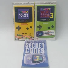 Nintendo Gameboy Color Gameboy Advance Secret Codes Books GBA GBC Lot Of 3