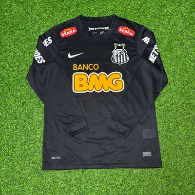 Neymar Jr Santos Black Long Sleeve Retro Football Jersey Kit | eBay