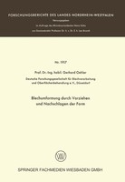 Blechumformung Durch Vorziehen Und Nachschlagen Der Form Gerhard Oehler