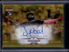 2025 Topps Stadium Club Jhonkensy Noel Chrome Auto RC Gold Refractor #/50