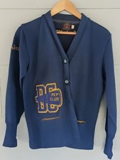 Vtg 1960s 1962 Button Kandel Letterman's Virgin Wool Pep Club Sweater Size M
