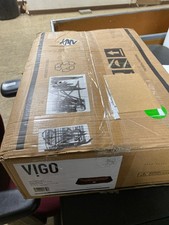 Vigo VG07047 Donatello Brown Glass Rectangle Vessel Sink 23"x15"x5"