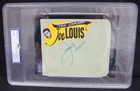 JOE LOUIS 1914-1981 Autographed Album Page PSA/DNA Auto Grade MINT 9 Slabbed — photo 3
