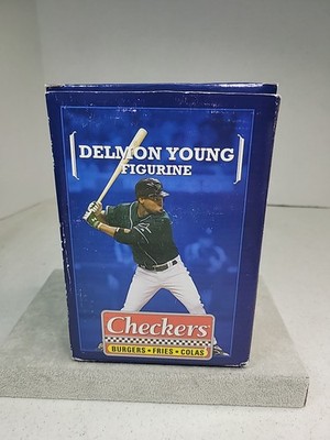 Delmon Young Figure Game Give-Away Tampa Bay Rays Checkers 6'' Figure New