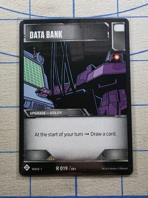Hasbro WOTC Transformers TCG Wave 1 - Data Bank R 019/081 - Upgrade - Utility