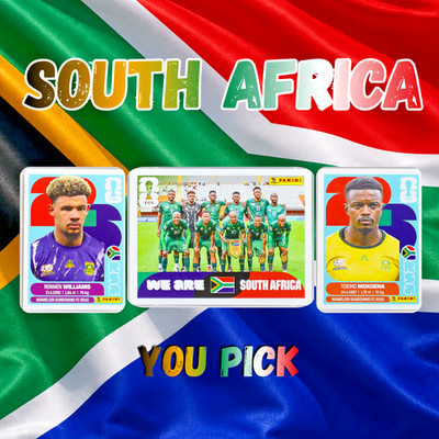 South Africa RSA 2026 Panini FIFA World Cup Stickers Base Foil Blue - You Pick