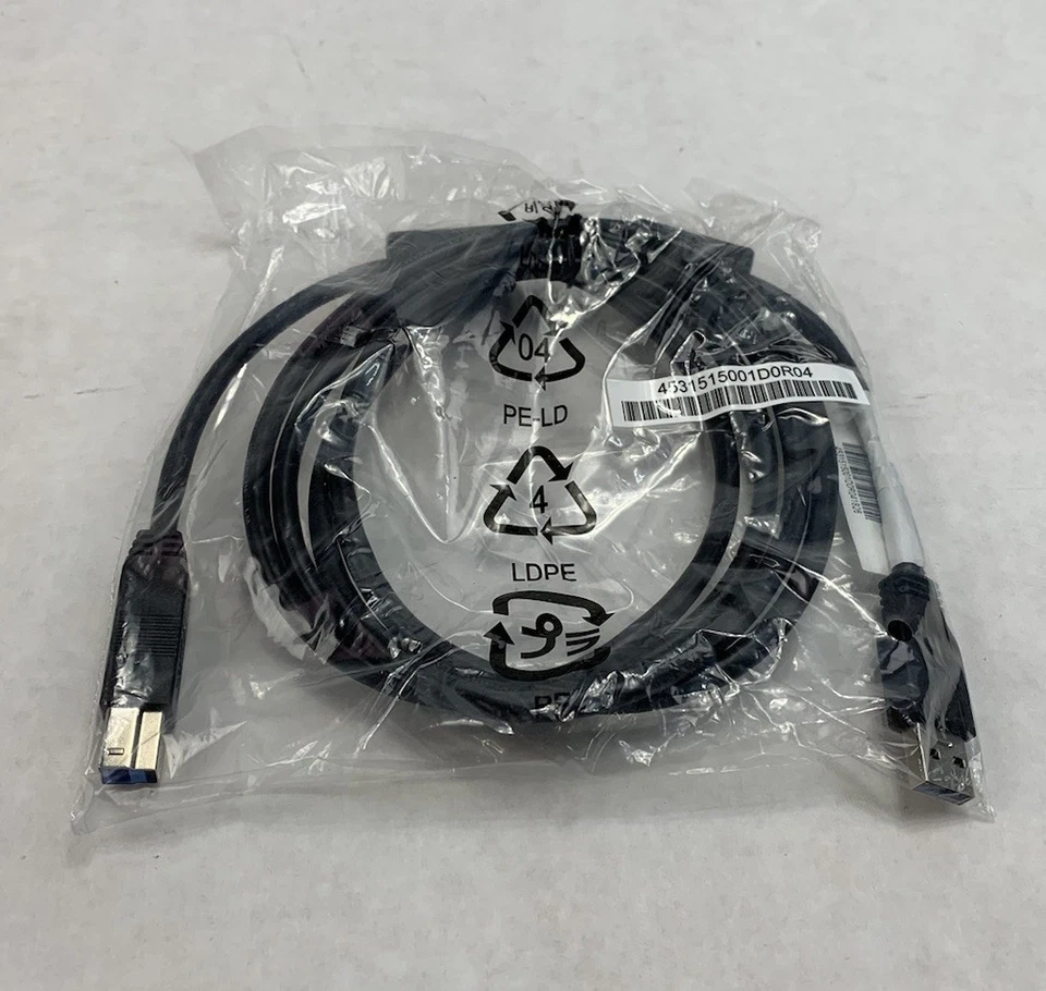 HP 917468 SS USB 3.0 Cable A-Male to B-Male 6ft Black (Lot of 10) - Image 2 of 4