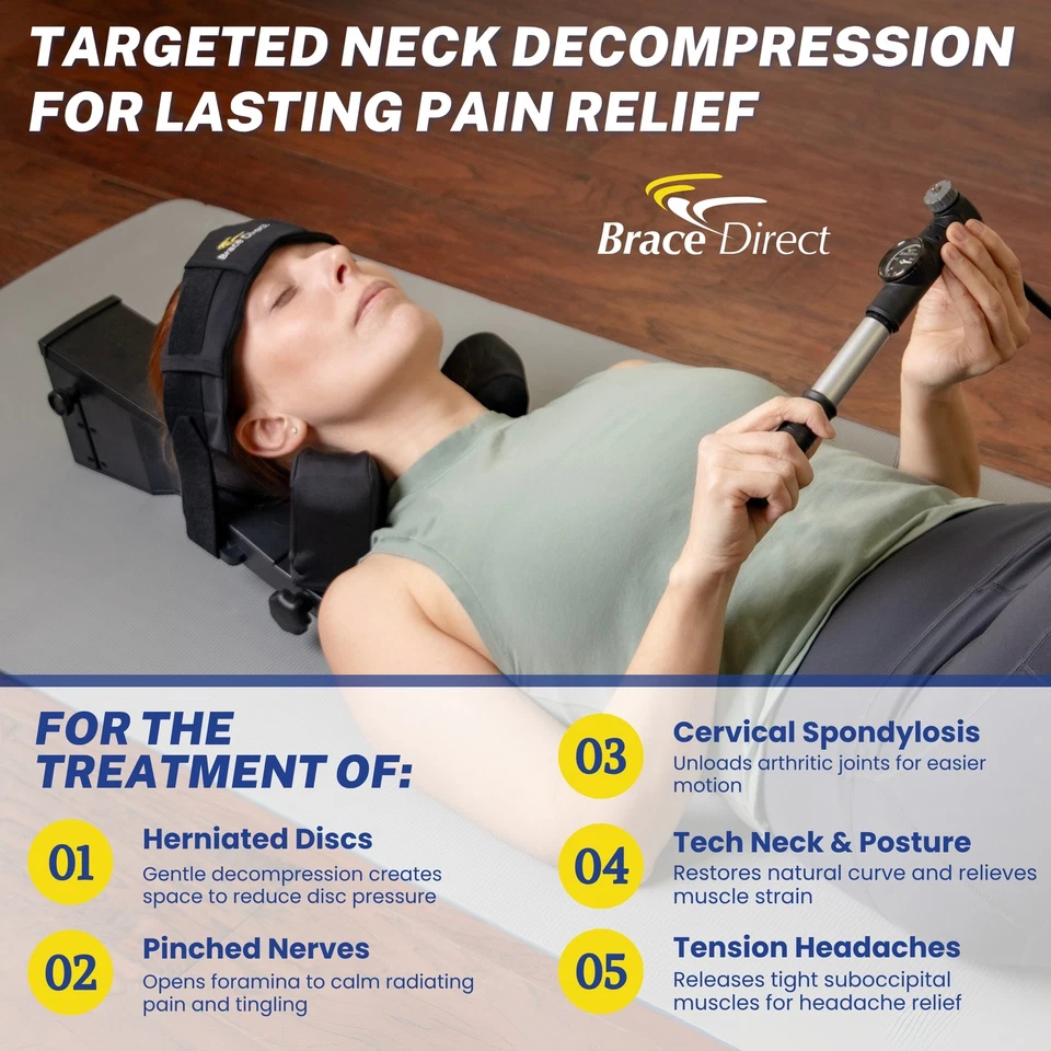 Brace Direct Cervical Traction Unit - Professional Grade Neck Care - Image 2 of 4
