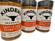 Kinder's Sweet Smoky Brown Sugar Seasoning, 9.3oz, BB Dec 2028, Lot of 3
