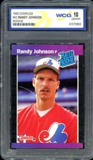 Randy Johnson Rookie Card 1989 Donruss #42 WCG 10 (small holder scratch). rookie card picture
