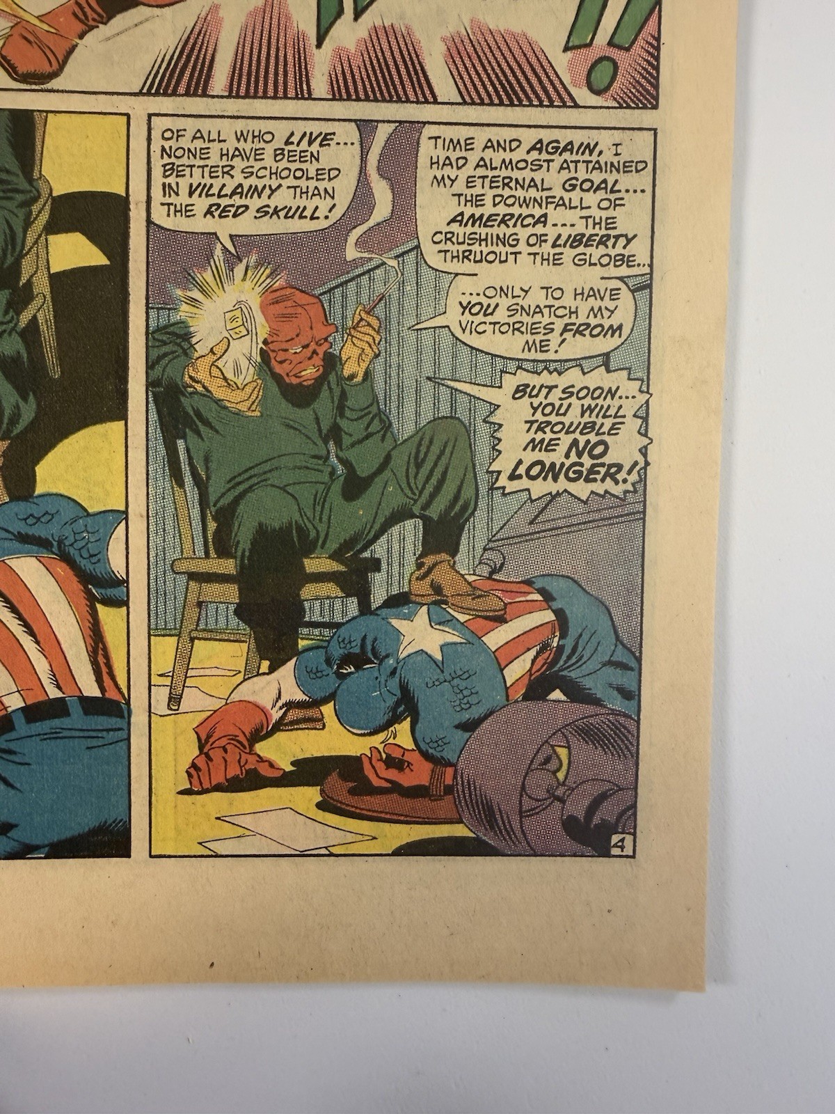 Captain America #115 (1969) Red Skull Cosmic Cube Story Stan Lee Buscema thumbnail 12
