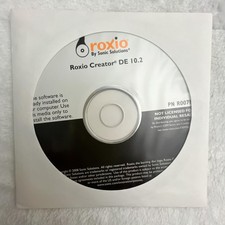 Roxio Creator DE 10.2 CD Sonic Solutions Disc CD DVD Burning Sealed New