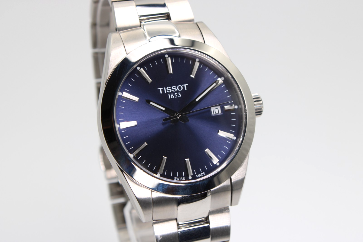NWT Tissot Gentleman Quartz Blue Dial Men\'s Watch Tissot Gentleman Quartz Titanium T127.410.44.041.00  main image 4
