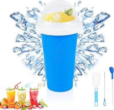 Slushie Maker Cup - Quick Frozen Magic Cup, Portable Double Layers Cool Slushee