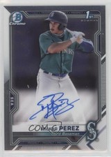 2021 Bowman Chrome Prospect Auto Milkar Perez #CPA-MP Auto 0c6