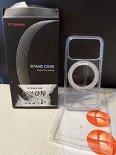 TORRAS Upgrade 360 Magnetic Stand for iPhone 17 PRO Case, Clear