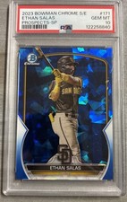 ETHAN SALAS 2023 Bowman Chrome Sapphire Edition - Prospects Image Variation 💥