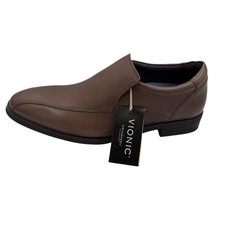 Vionic Shoes Mens Size 8 Brown Eric Slip On Dress Oxford Orthaheel Comfort