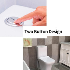 3Pcs Dual Push Toilet Button 48Mm Flushing Toilet Tank Button Lever Push Button