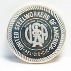 Vintage 1985 United Steelworkers of America 1-oz .999 Fine Silver Round