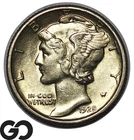 1928-S Mercury Dime Lustrous Color