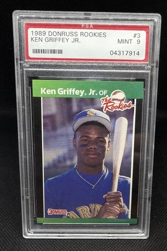1989 Donruss The Rookies #3 Ken Griffey Jr. RC PSA 9 MINT