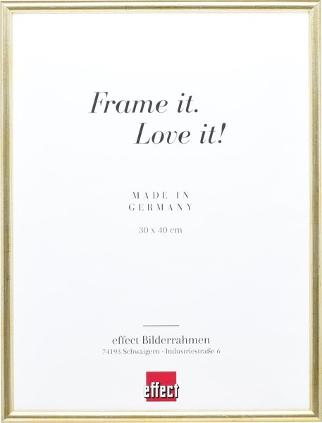 Effect Holz-Bilderrahmen Profil 20 Silber 25X50 Cm Kunstglas-image