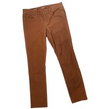LOFT Modern Straight Corduroy Pants Women  s 4 Brown Stretch Casual office preppy