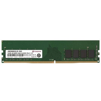 Transcend 16 GB JetRAM DDR4 2666Mhz U-DIMM 2Rx8 1Gx8 CL19 1.2 V 16 GB For deskto