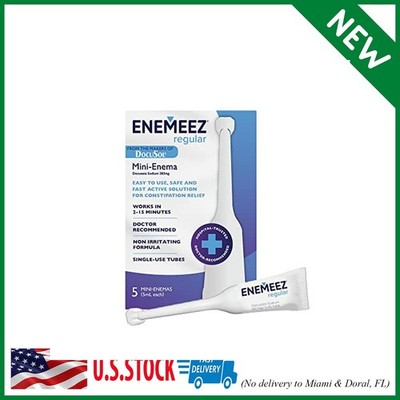 Enemeez Docusate Sodium Enema - Fast Acting Constipation Relief for Adults, 0.84