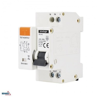 RCBO 2P C 25A 30mA GKL A08-GKL-AC-C25 Fehlerstromschalter