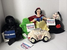 5 Vintage Disney Store Mighty Joe Young Snow White Flubber Beanbag Plush Y2K
