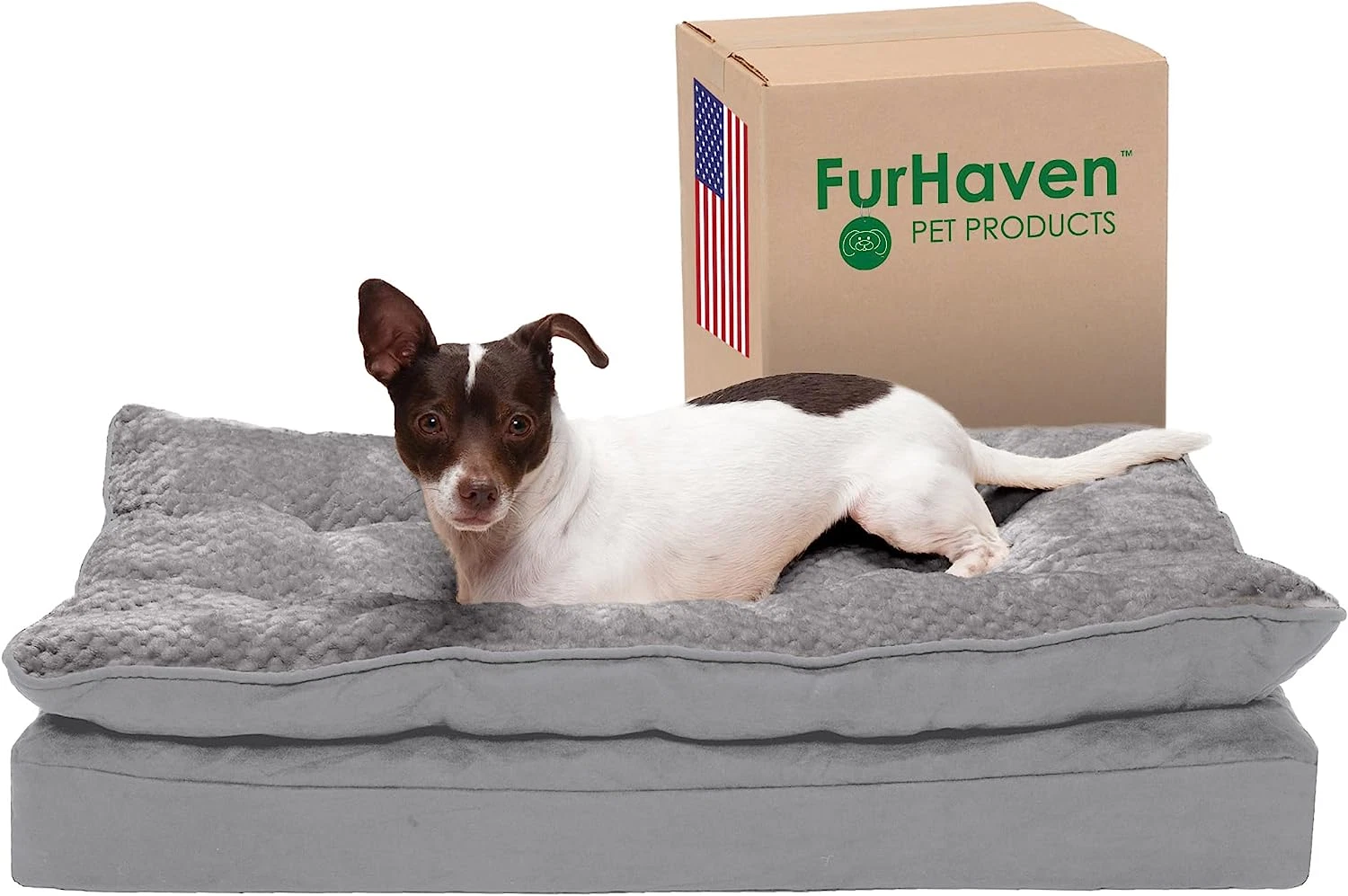 Orthopedic Dog Bed for Medium/Small Dogs W/ Pillow Cushion Top & Removable Washa