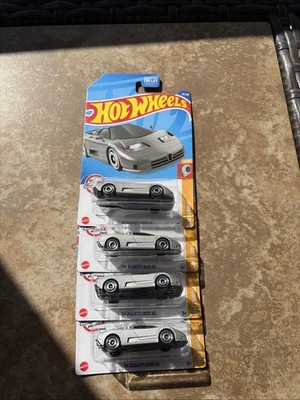 HOT WHEELS 2022 HW TURBO 5/10 - ' 94 BUGATTI EB110 SS METALLIC SILVER Lot Of 3