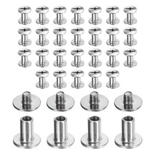 30set Phillips Chicago Screw M3x8mm Binding Post Screw Silver
