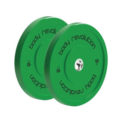 Body Revolution Olympic Bumper Plates Farbe 10kg Paar
