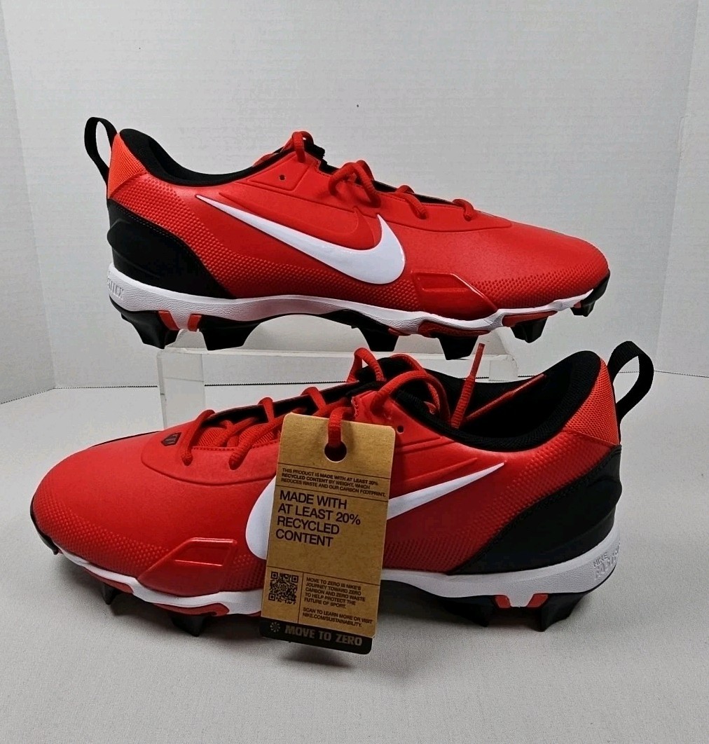 Nike Force Trout 9 Keystone Men Size 13 Baseball Cleats Shoes Red