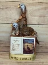 Vintage Austin Nichols Wild Turkey Lore 1981 Series 2 #3 Empty Liquor Decanter