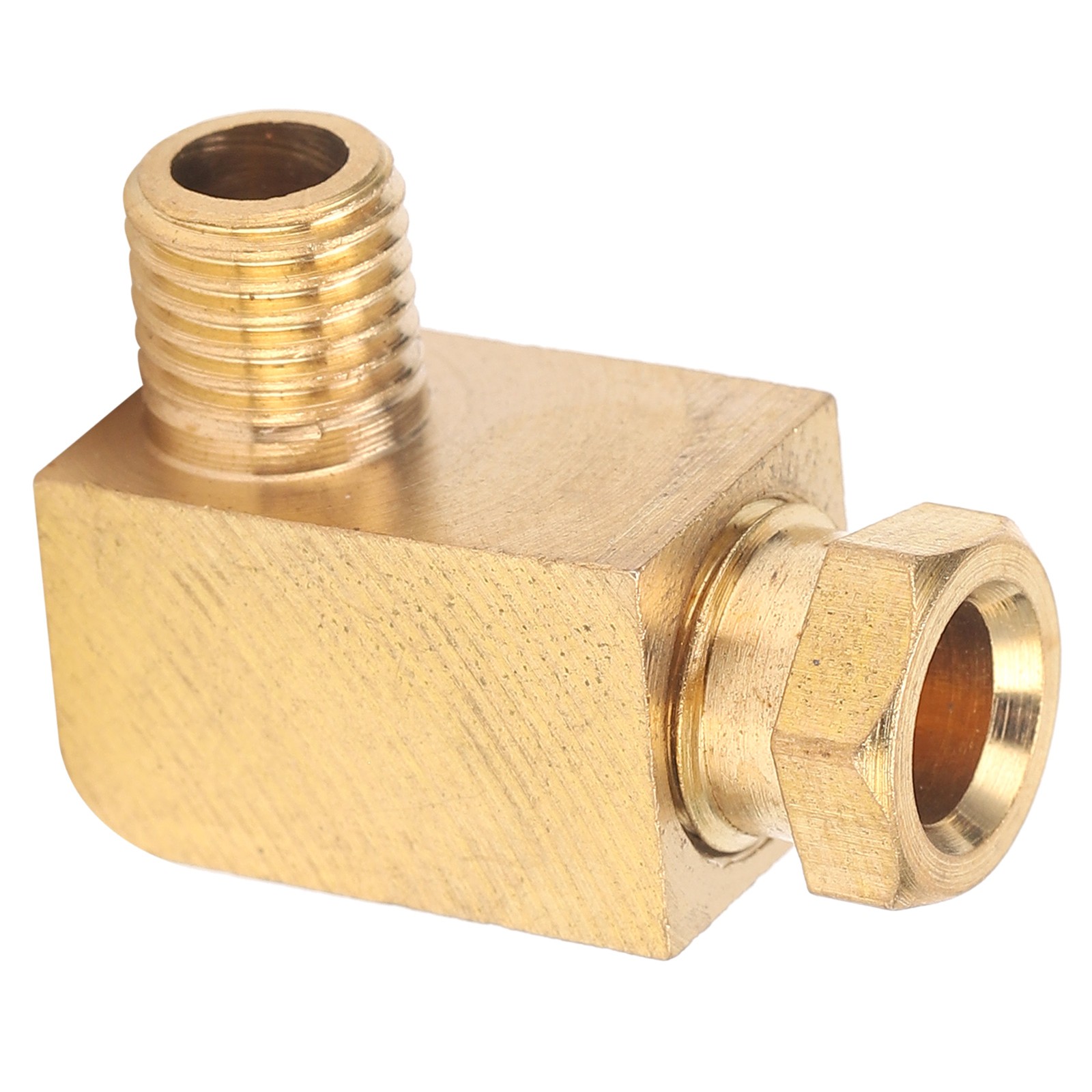 Brass 90° Elbow Compression Tube Pipe Fitting Connector Adapter