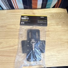 Klein Tools 5119 Leather Tool Pouch Black Riveted Knife Snap 4-Pocket