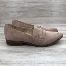 Sole Society Loafers Womens 6.5M Jessica Mauve Suede Slip On Flat Shoes